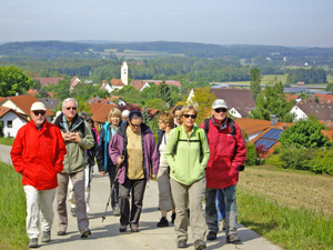 le groupe de randonneurs à biberach