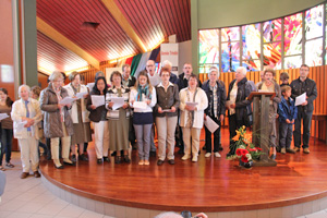 les participants à l'église