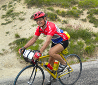 Michel Cogitor à vélo