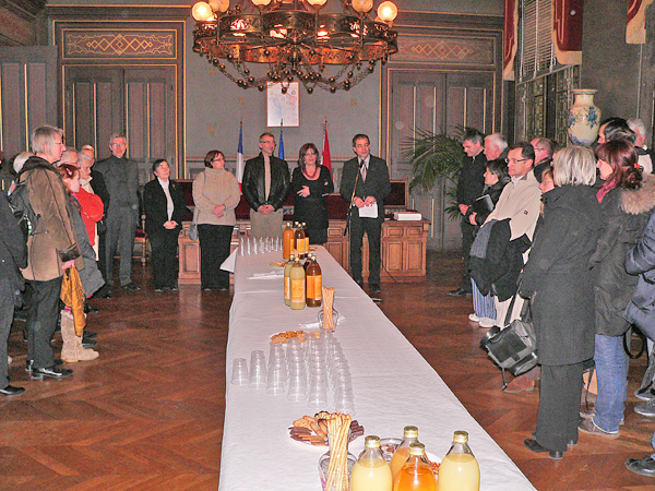 réception à la mairie