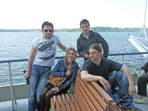 sur le lac de constance à bord du ferry les mots passants