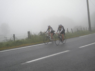 monté dans le brouillard