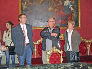 les accompagnateurs à la mairie
